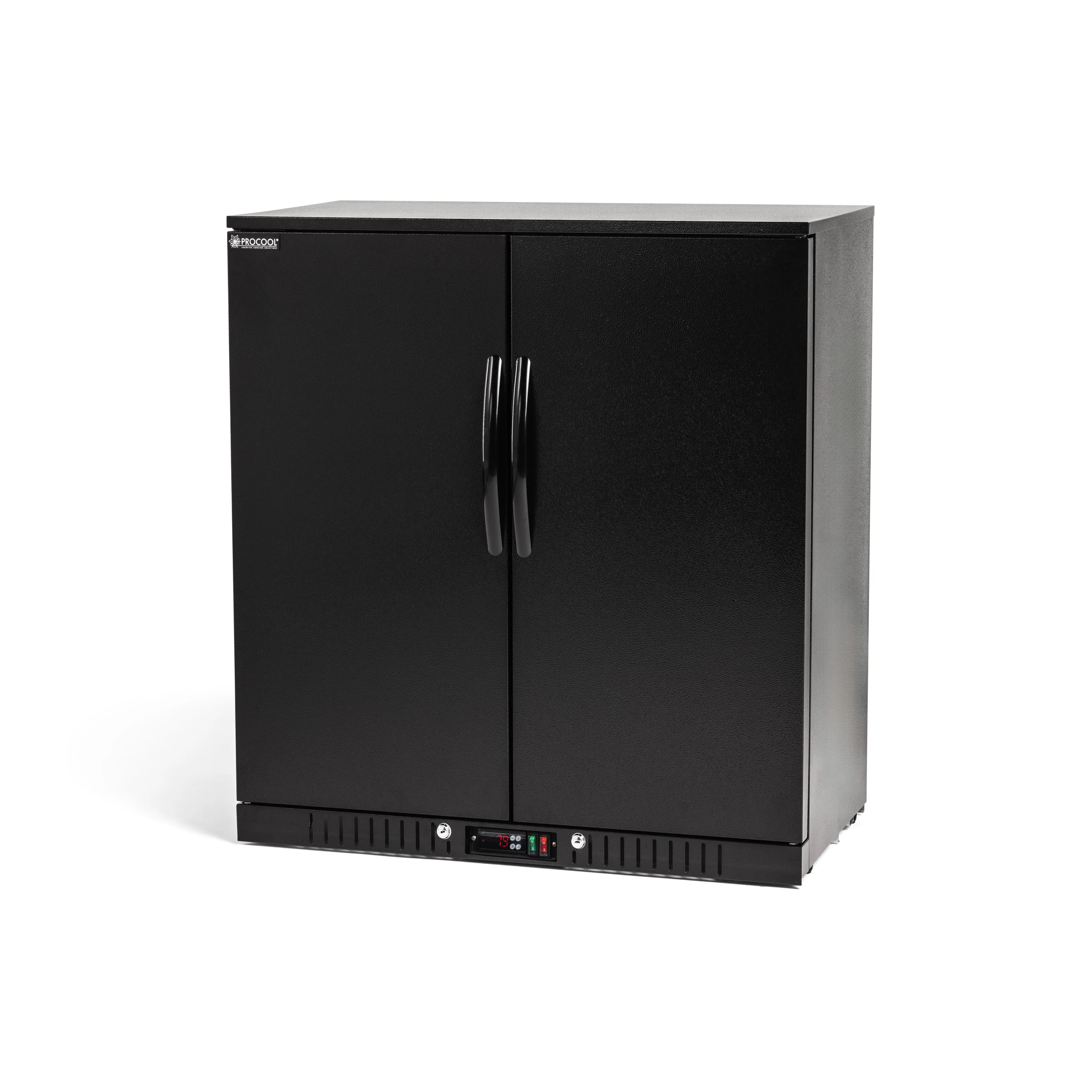 Procool 2-Door Black Beer Fridge | 36
