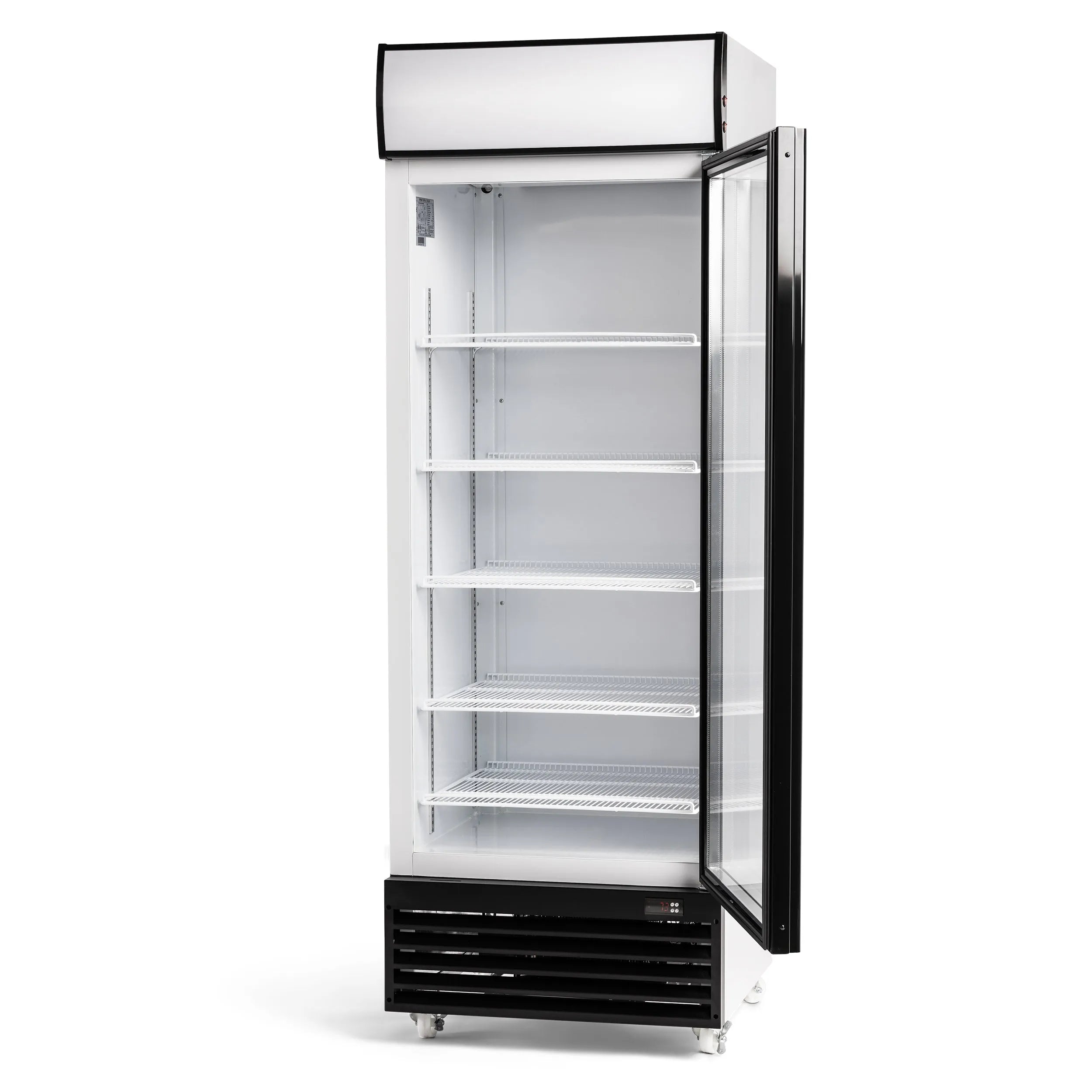 CS-550 display cooler with open door