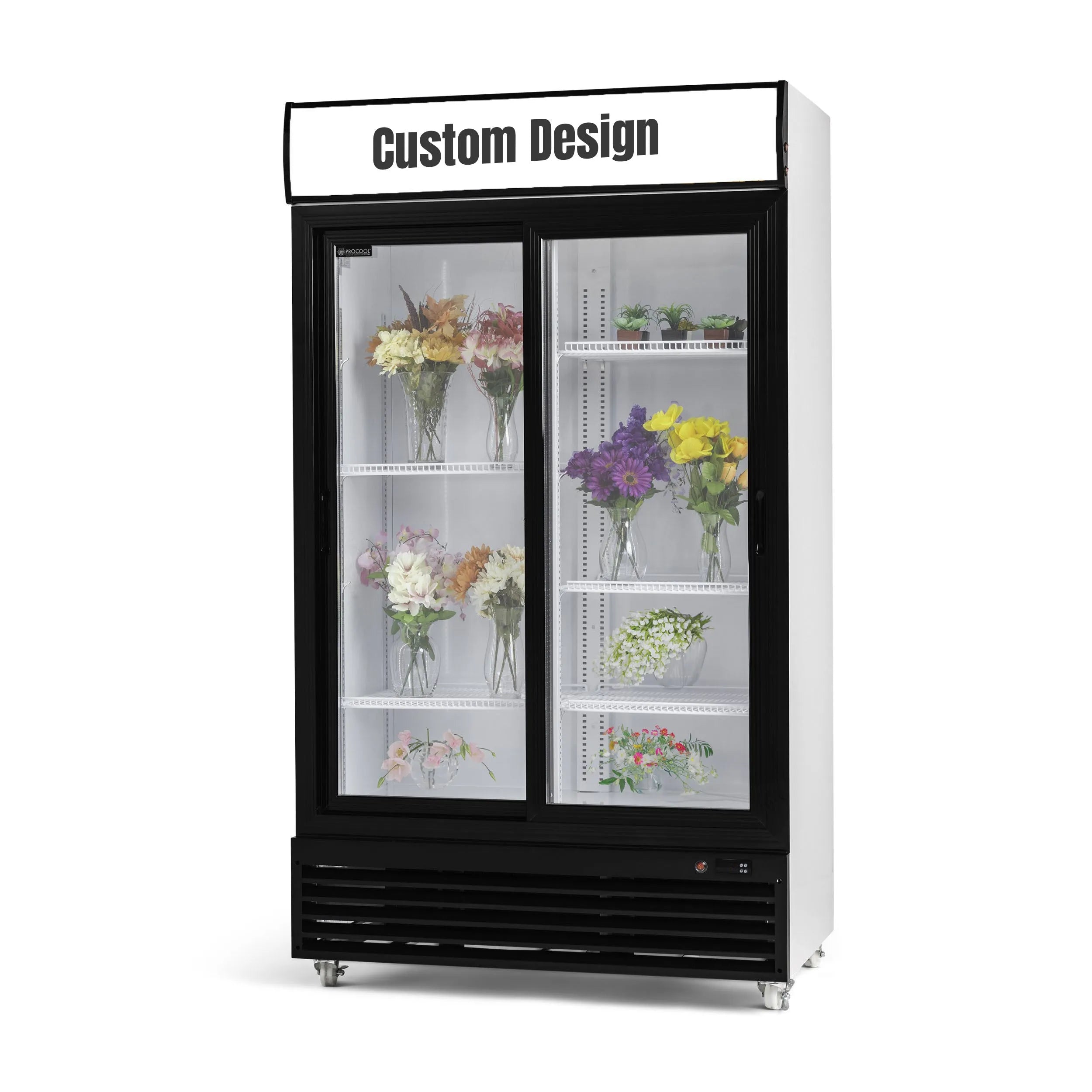 Procool Custom Sliding Door Flower Cooler-Floral Display Coolers-CSD-1000S-CUST