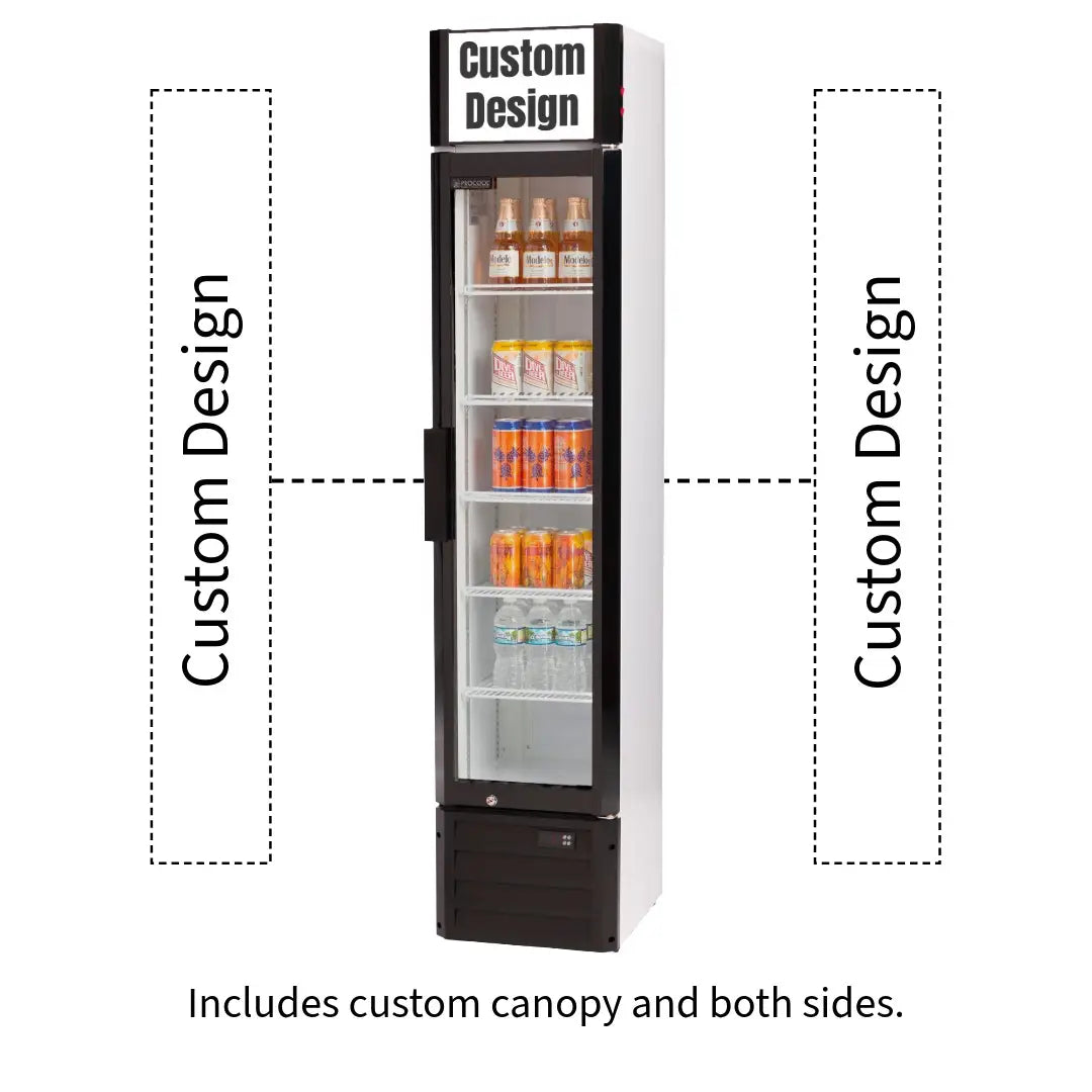 Procool Slim Beverage White Display Fridge - 5.7 cu. ft.