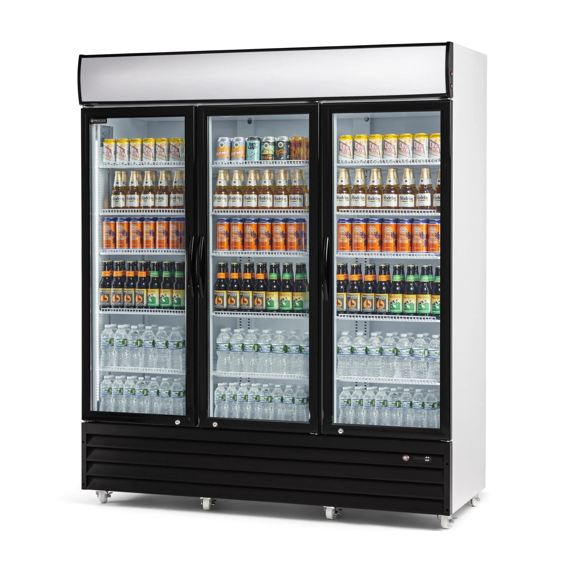 Procool High Efficiency 3-Door Display Cooler-Retail Display Coolers-CST-1600-HE-1