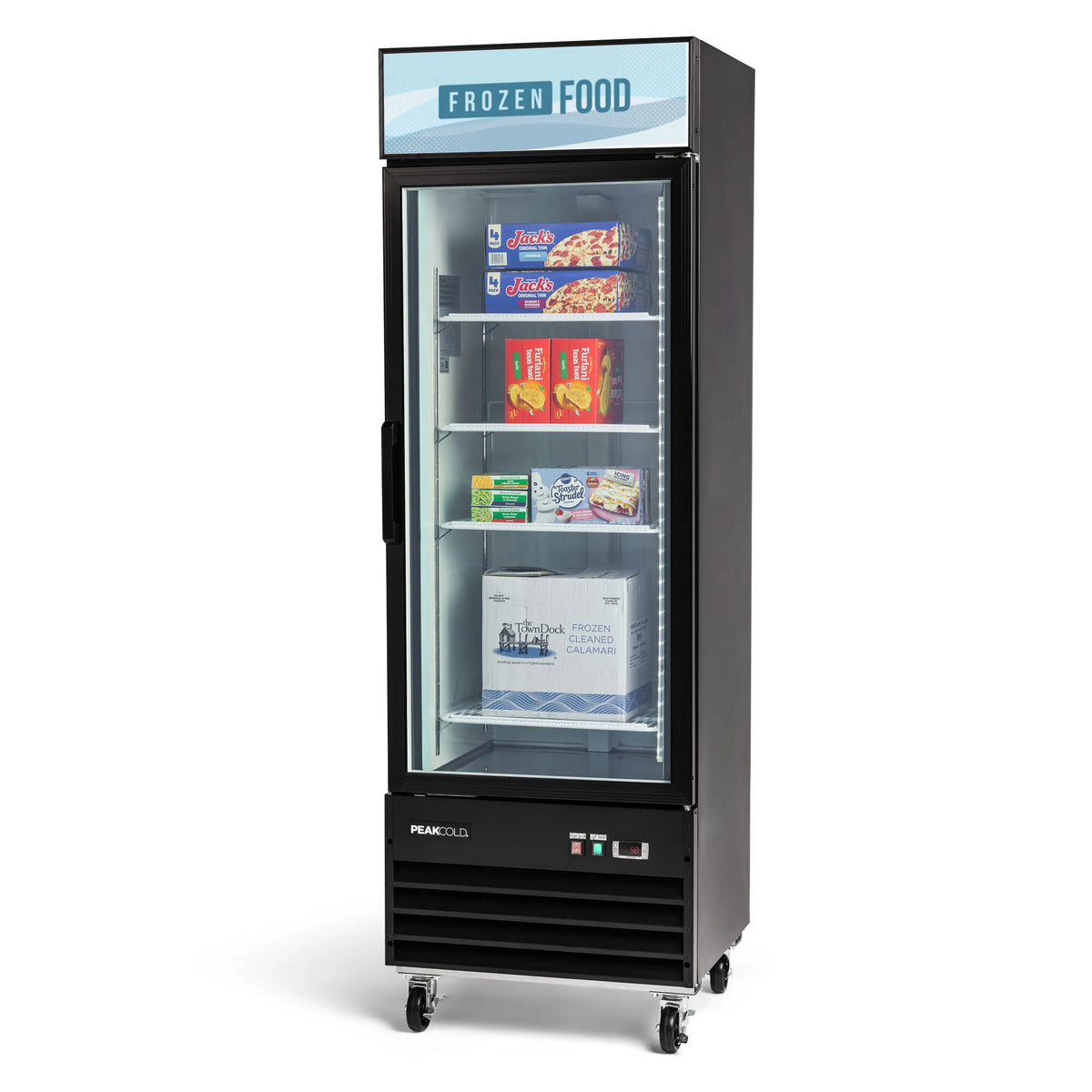 PeakCold Upright Display Freezer - 13 CU Ft.