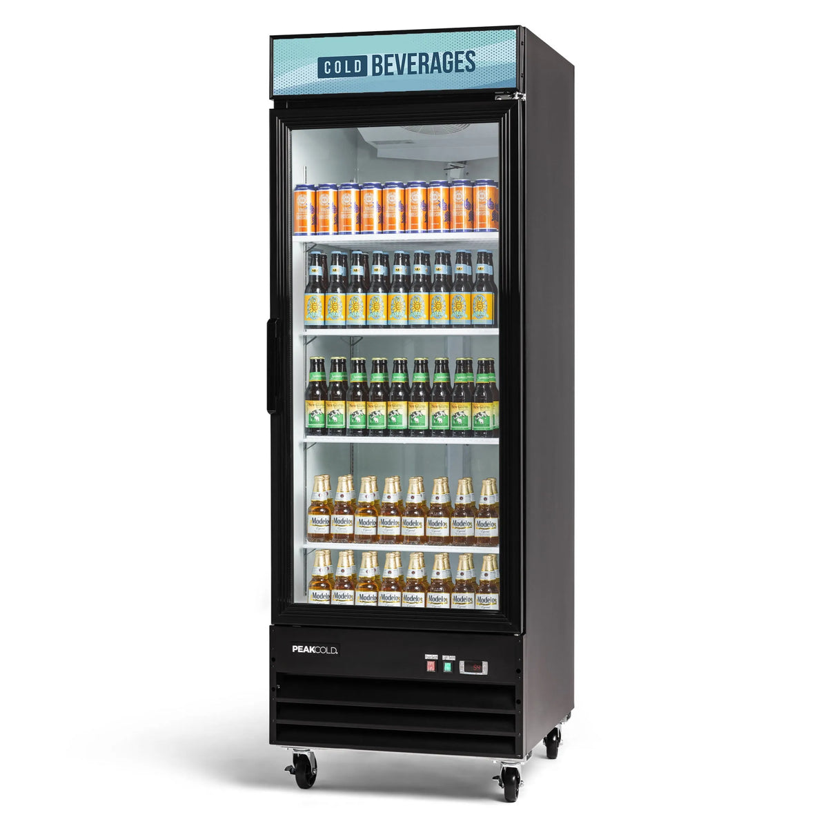 PeakCold Upright Display Cooler - 23 CU Ft.-Retail Display Coolers-IM23MR-8
