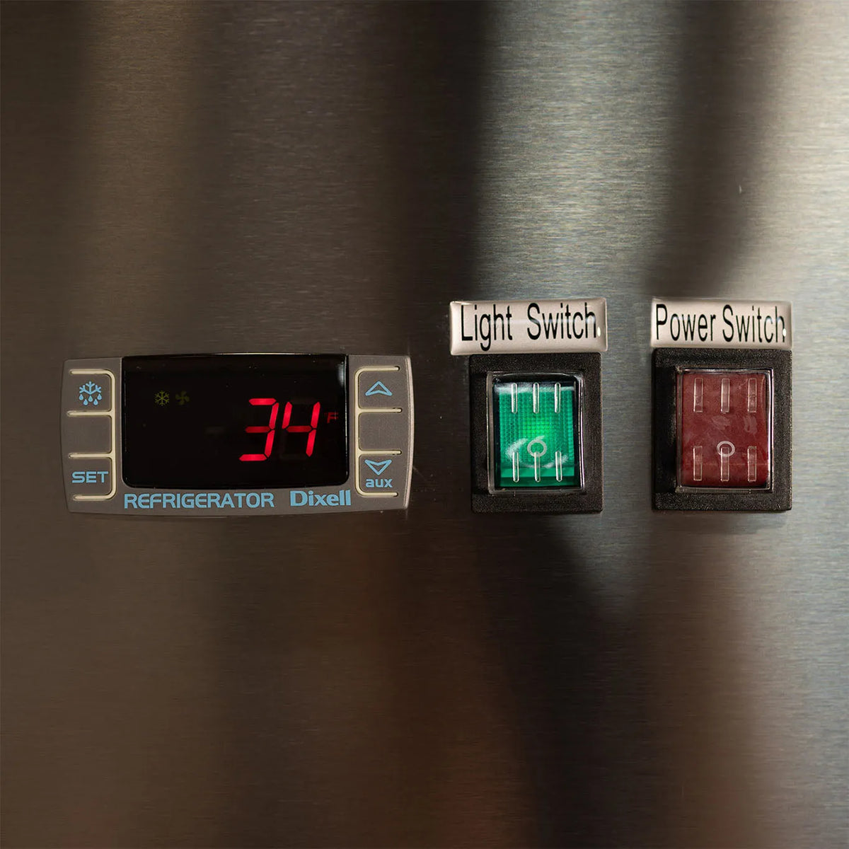 PeakCold 3 Glass Door Stainless Steel Commercial Refrigerator - 72 cu. ft.