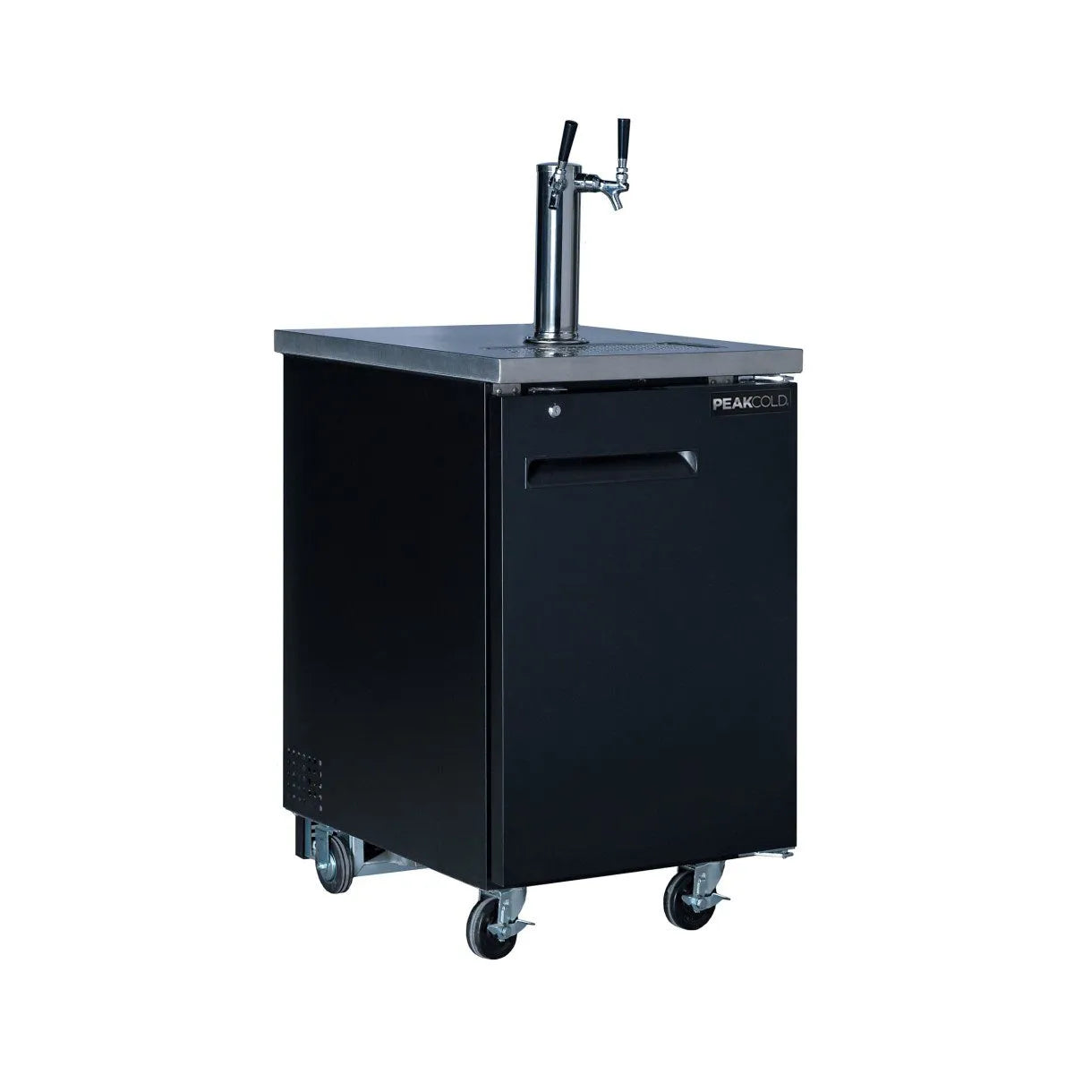PeakCold Portable Kegerator on Wheels - 2 Tap-Kegerators & Accessories-IM24DD