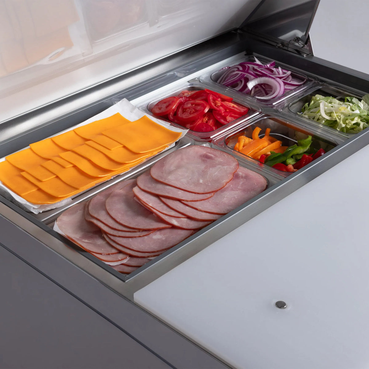 PeakCold Small Refrigerated Prep Table - 27"