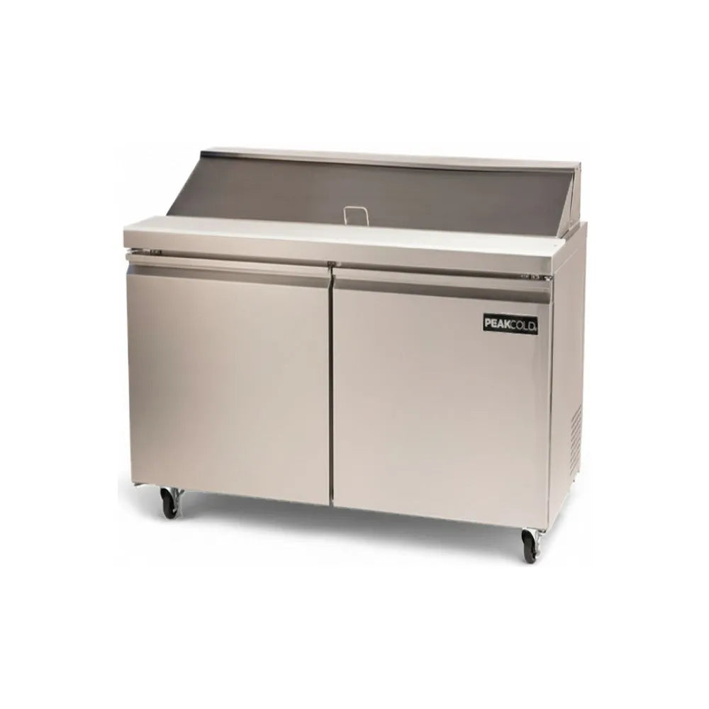 36 Inch Sandwich Prep Table: PeakCold Stainless Steel