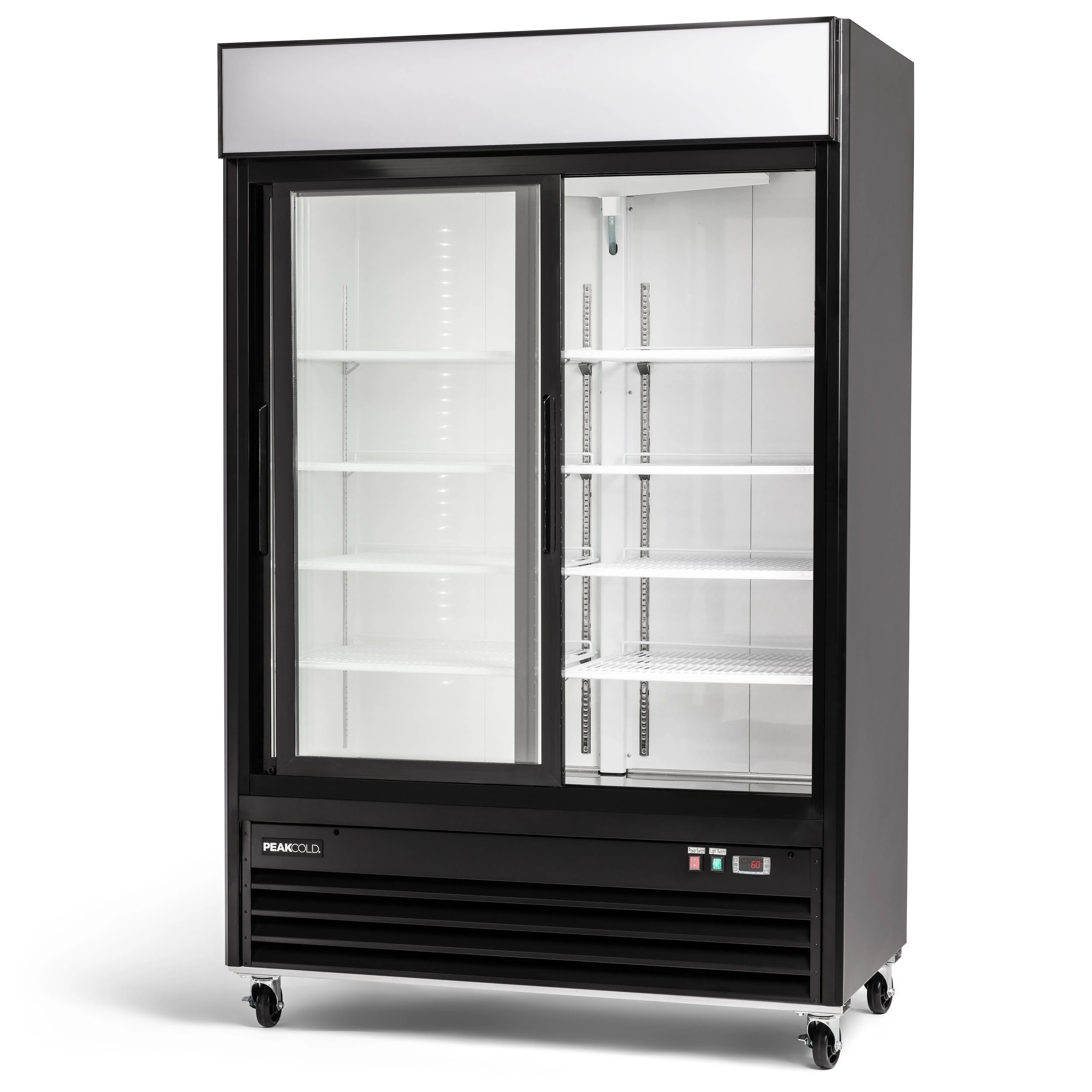 PeakCold Sliding 2 Door Flower Display Cooler-Floral Display Coolers-IM45MRS2-FF-2