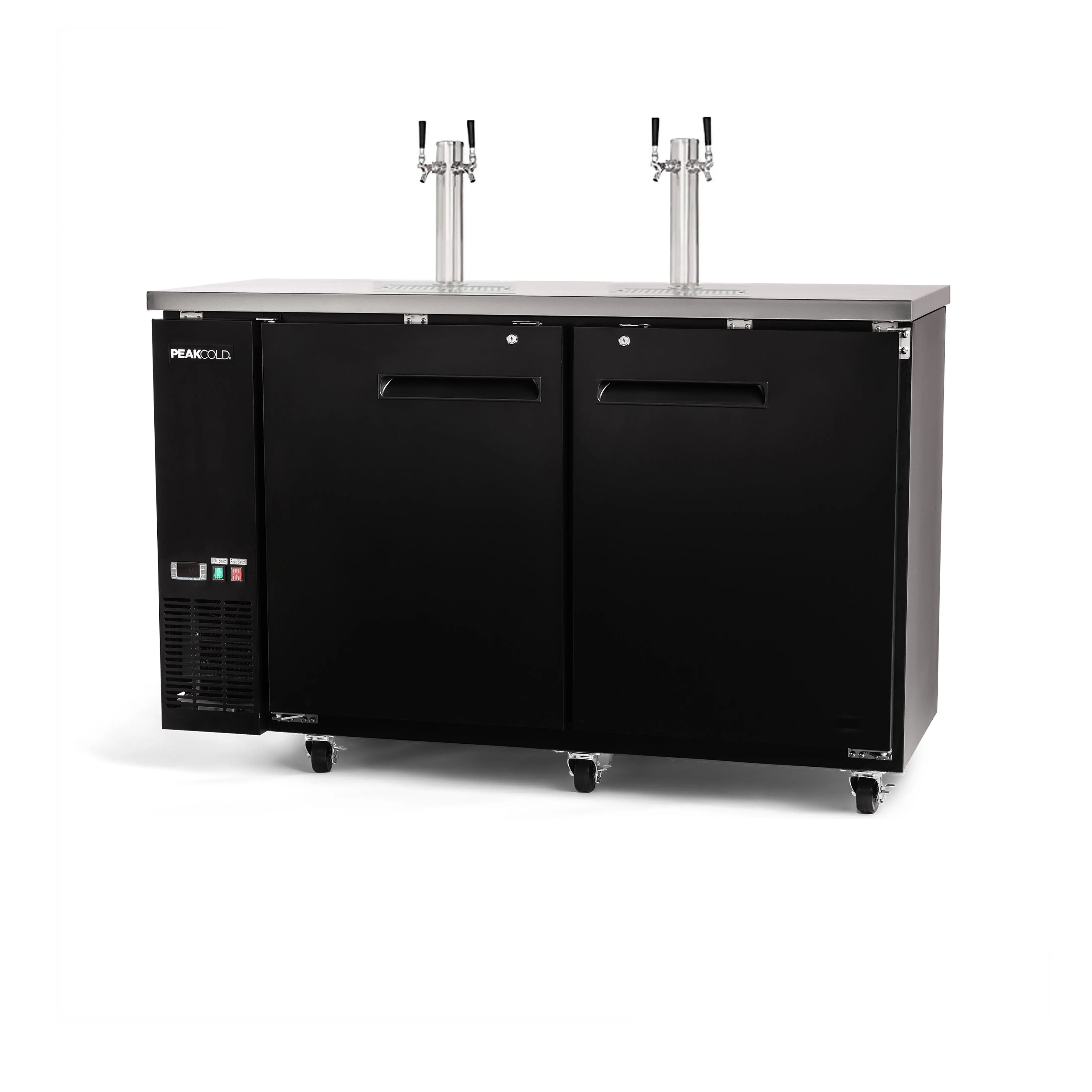PeakCold 4 Keg Kegerator Beer Dispenser - 60"-Kegerators & Accessories-IM60NDD2