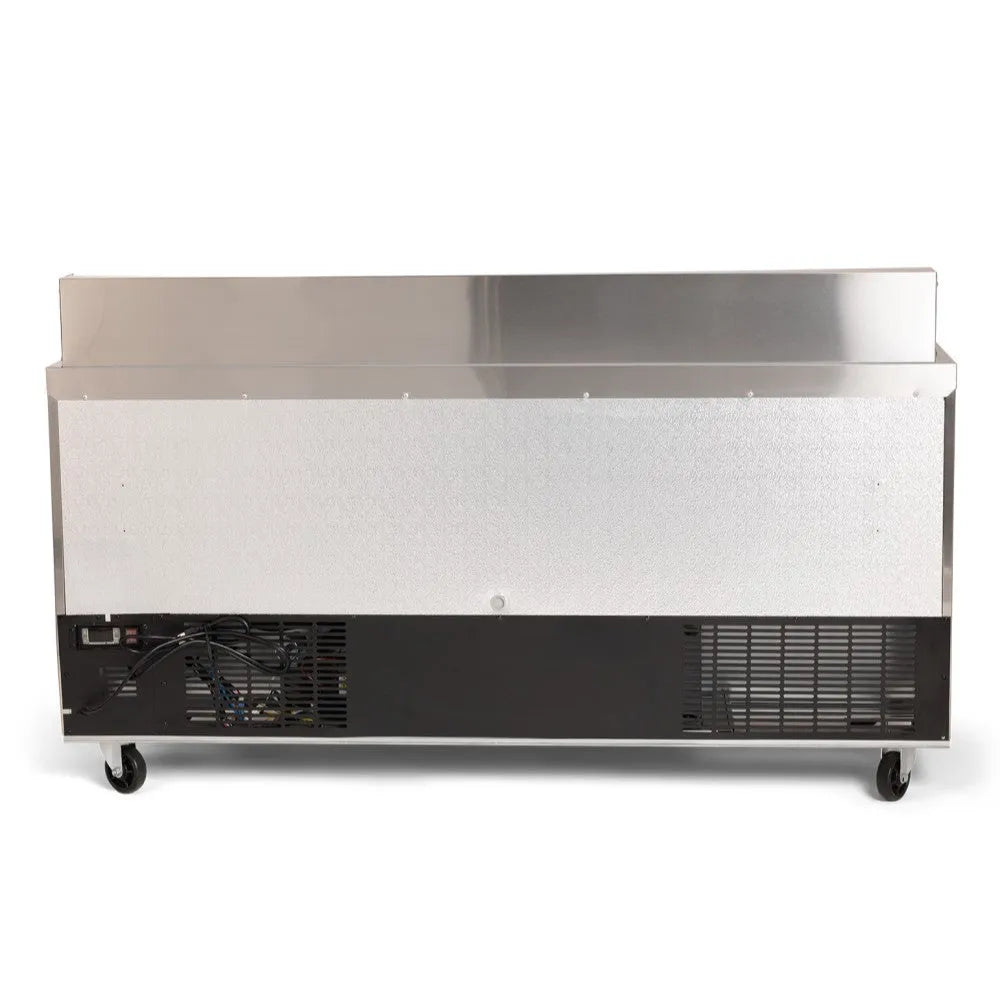 PeakCold Stainless Steel Refrigerated Prep Table - 71"