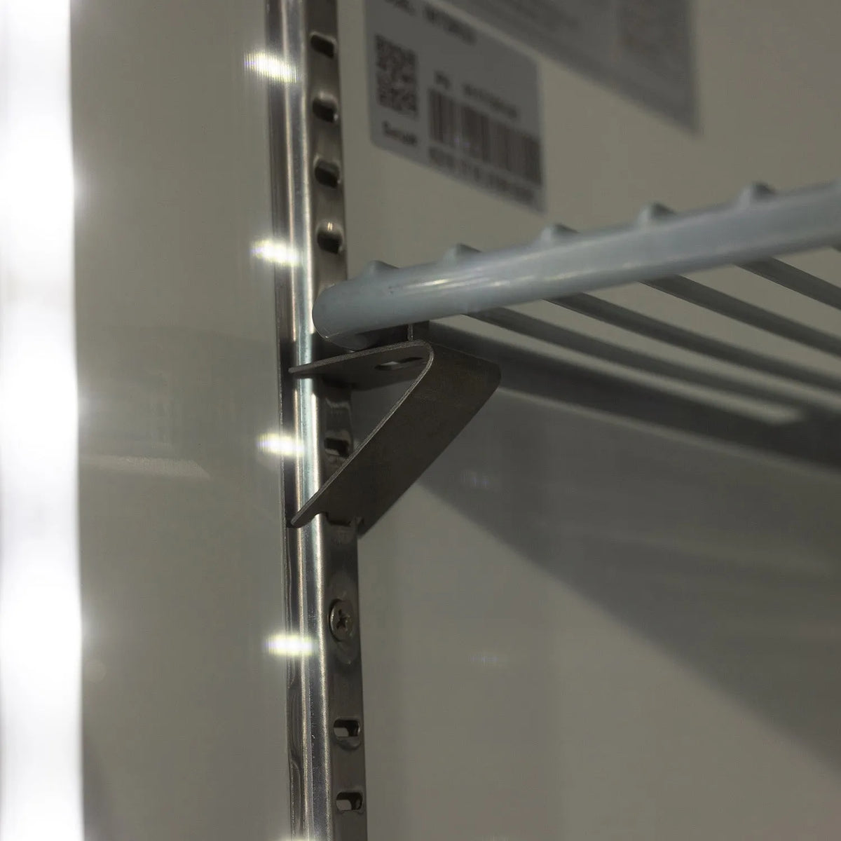 PeakCold 2 Glass Door Stainless Steel Commercial Refrigerator - 47 cu. ft.