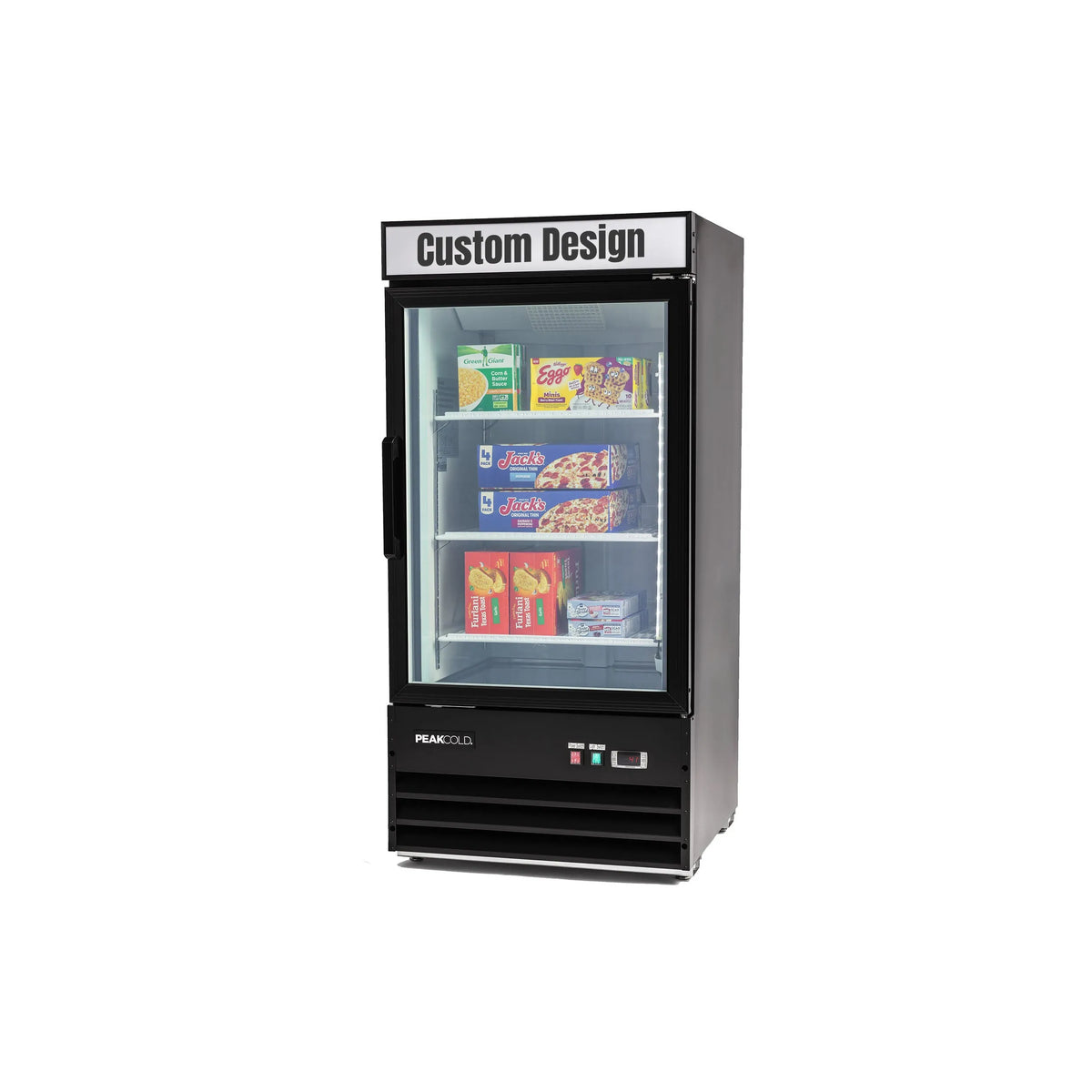 PeakCold Upright Display Freezer - 8.5 CU Ft.