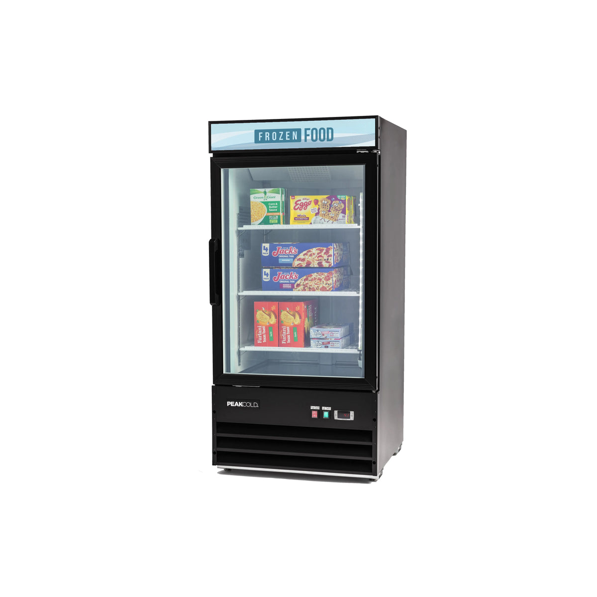 PeakCold Upright Display Freezer - 8.5 CU Ft.