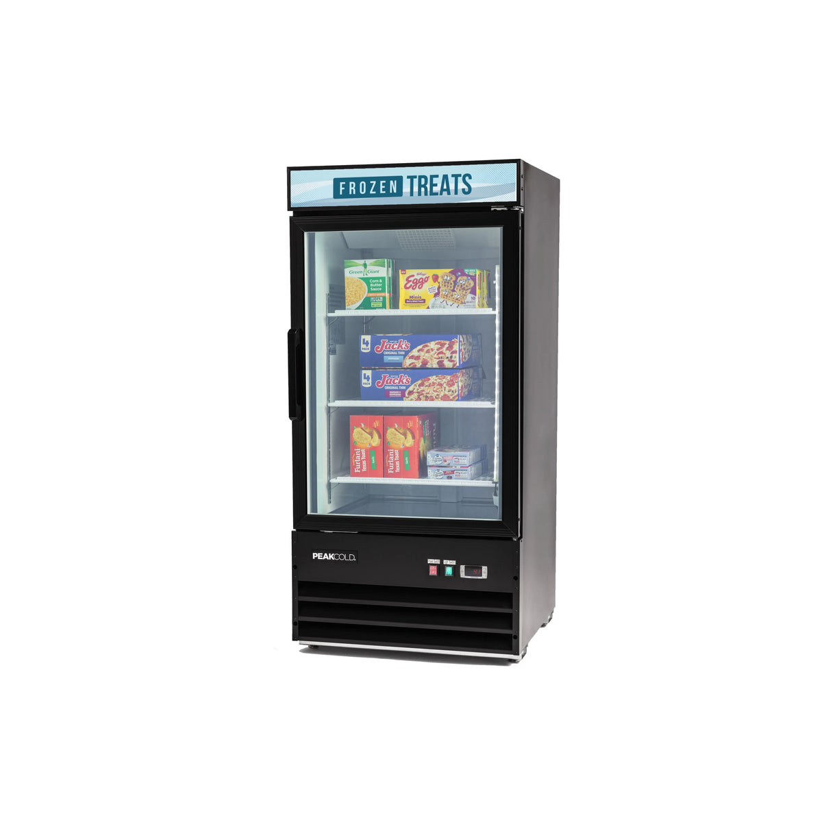 PeakCold Upright Display Freezer - 8.5 CU Ft.