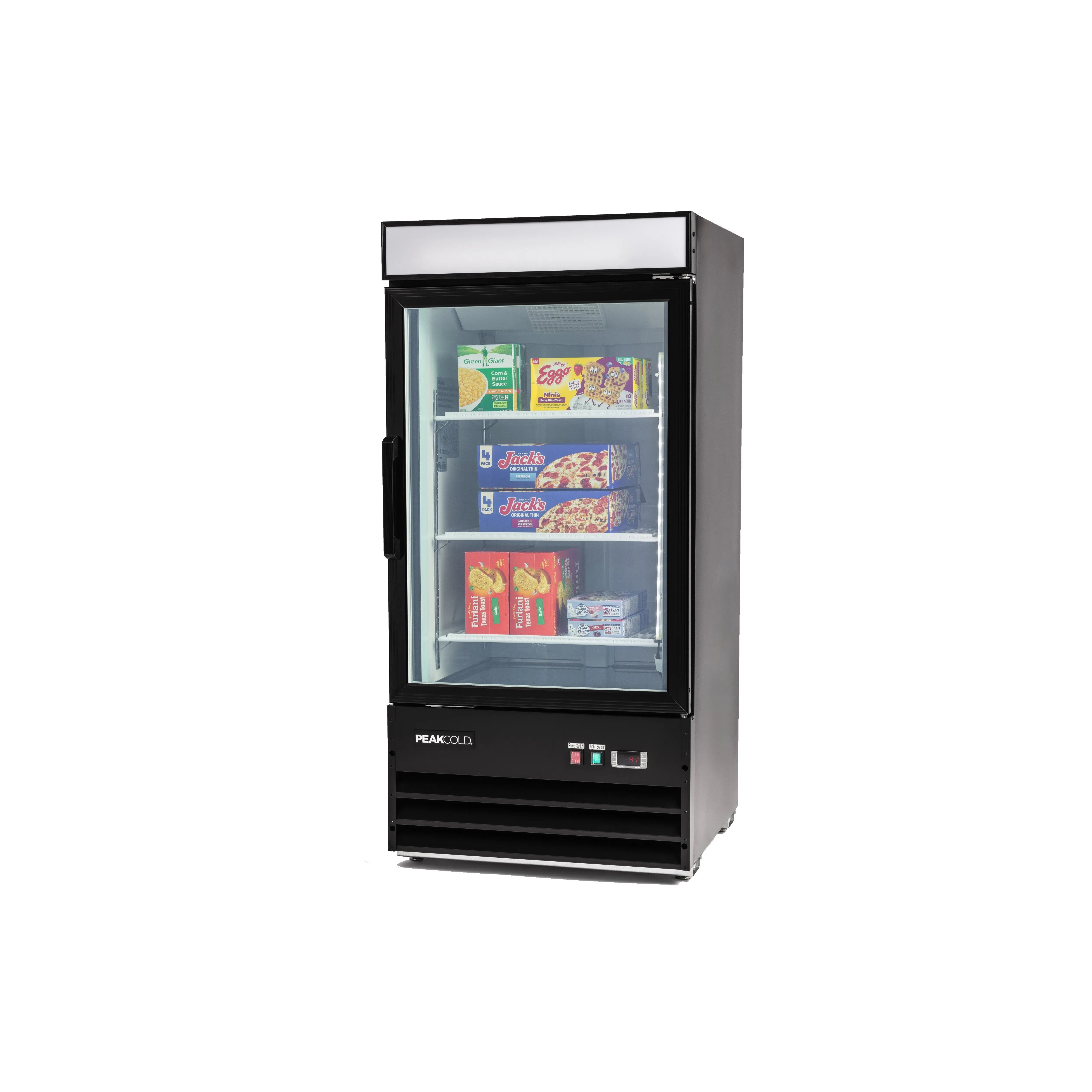 PeakCold Upright Display Freezer - 8.5 CU Ft.-Retail Display Freezers-IM9MF-1