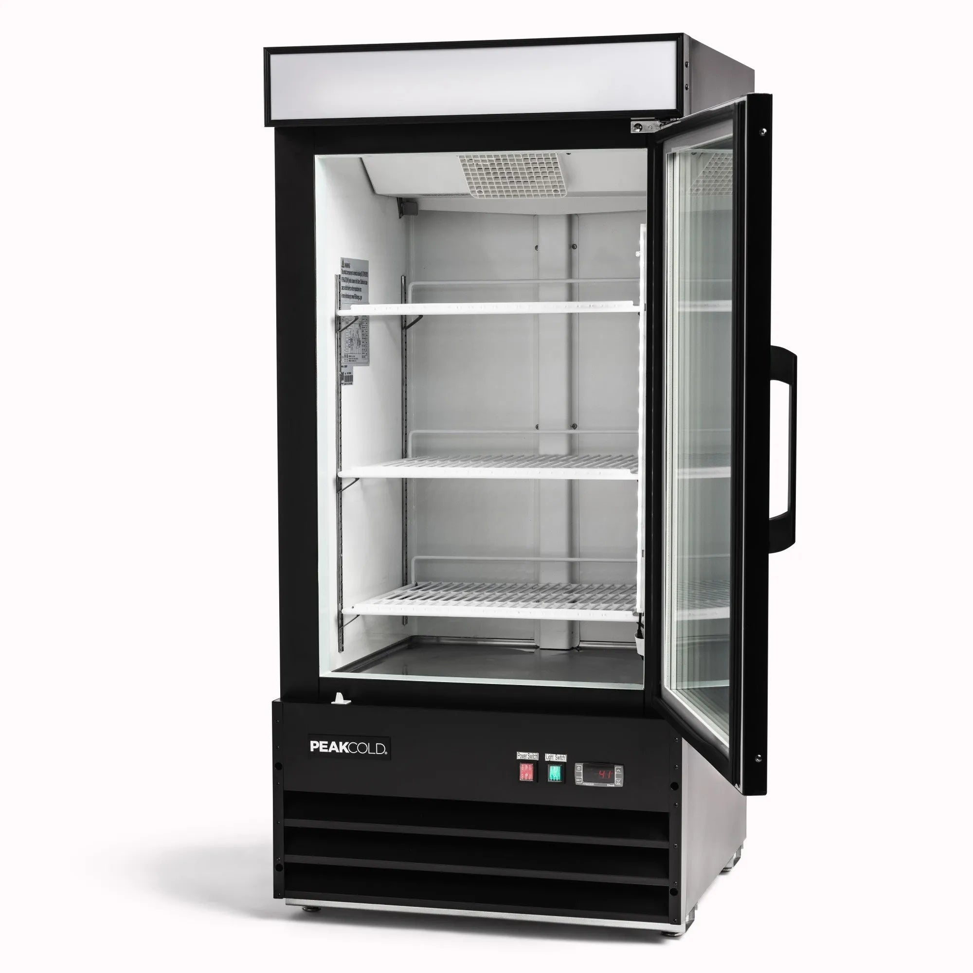 PeakCold Upright Display Freezer - 8.5 CU Ft.-Retail Display Freezers-IM9MF-DESIGN-2