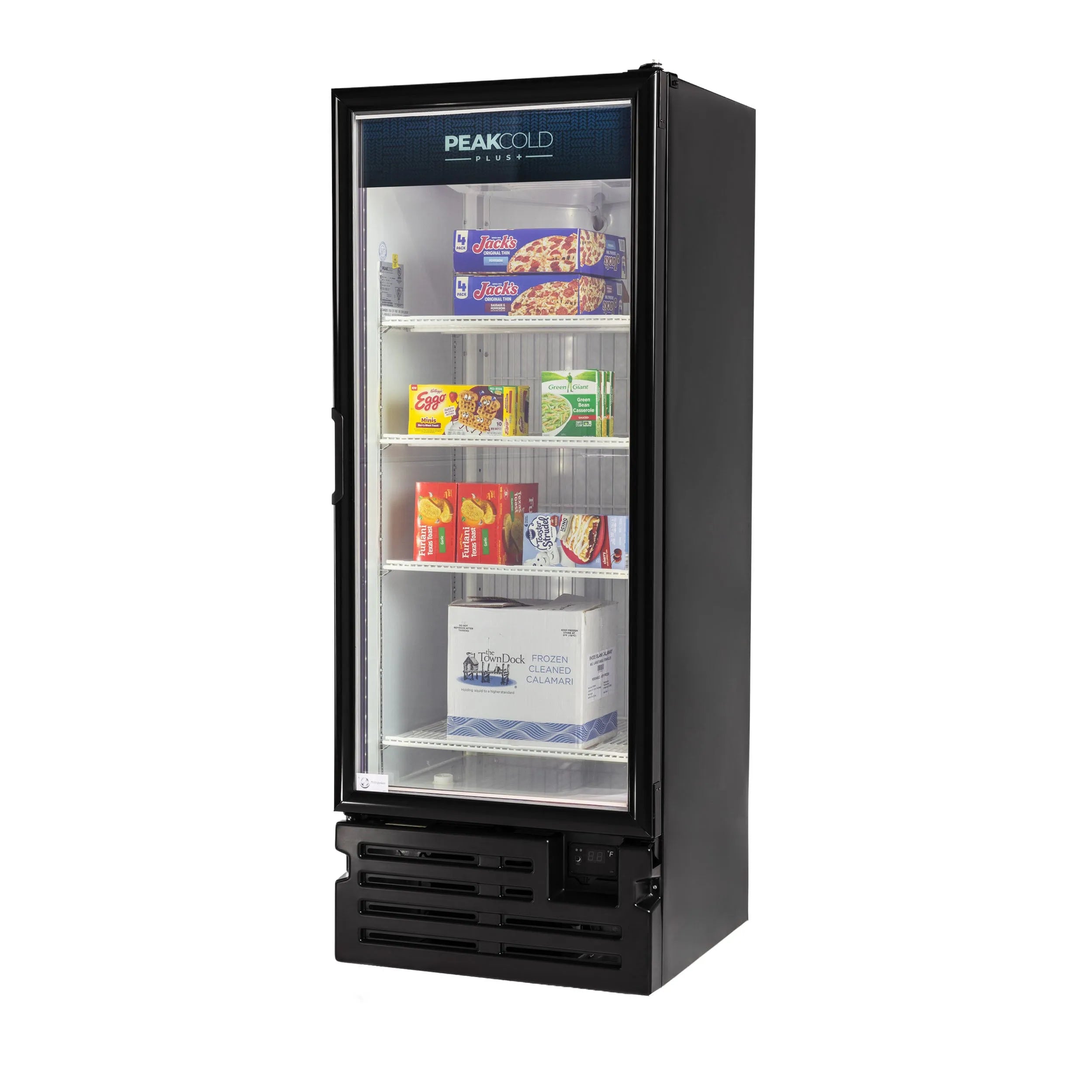 PeakCold Plus Upright Display Freezer - 16 CU Ft.-Retail Display Freezers-P-IM24MF-W