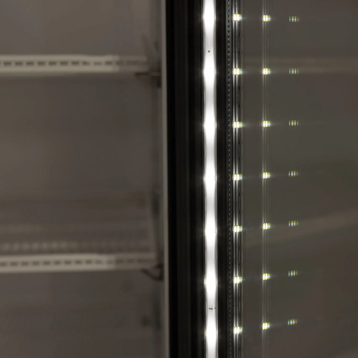 PeakCold Plus 2-Door Black Display Cooler - 41.7 CU Ft.
