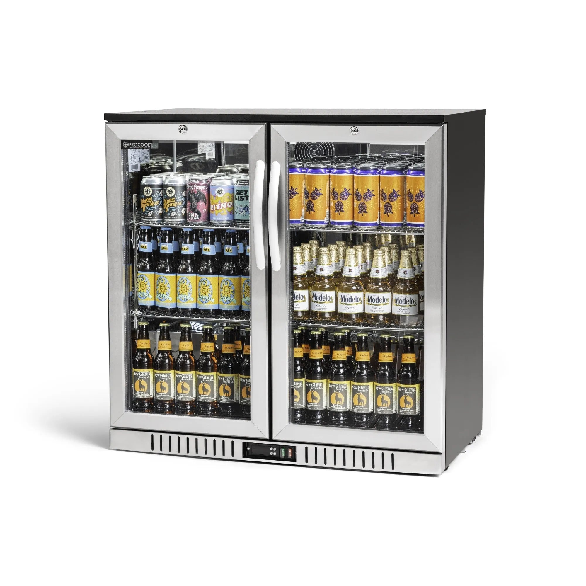 Procool Residential Bar Cooler - 2 Door Stainless Steel-Residential Bar Coolers-RBS-2