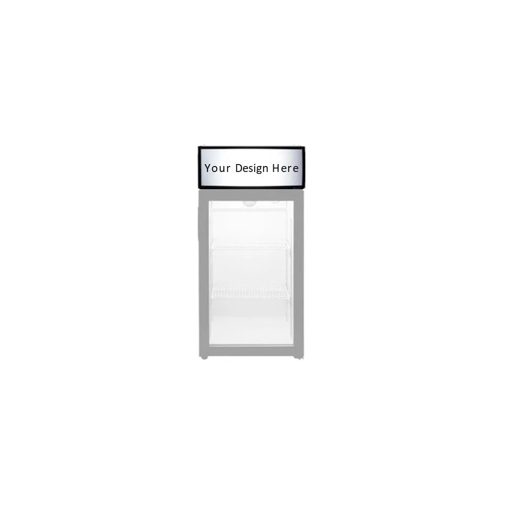 Custom Canopy Decal for Countertop Display Cooler-Vinyl Decals-T-80L-VINCPY