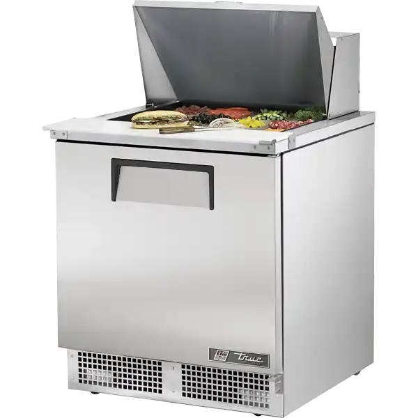 True TFP-32-12M-HC 32-inch 12-pan food prep table for restaurants