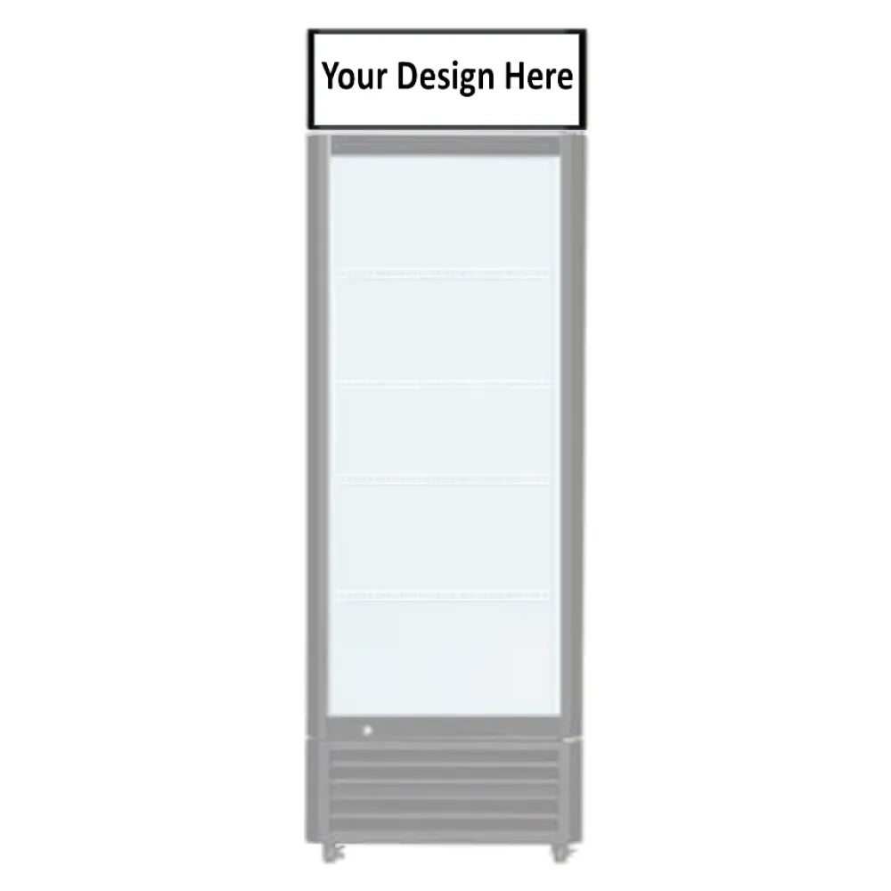 Custom Decal for Single Door Display Canopy-Vinyl Decals-VINCPY-CUST-1D