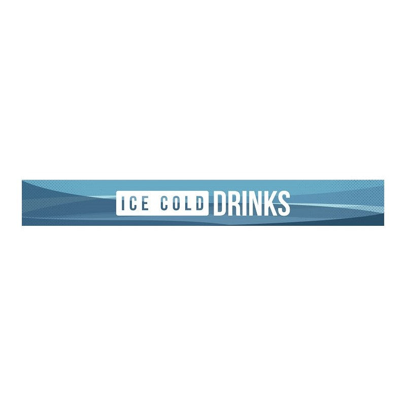 Vinyl Canopy Decal for Display Coolers