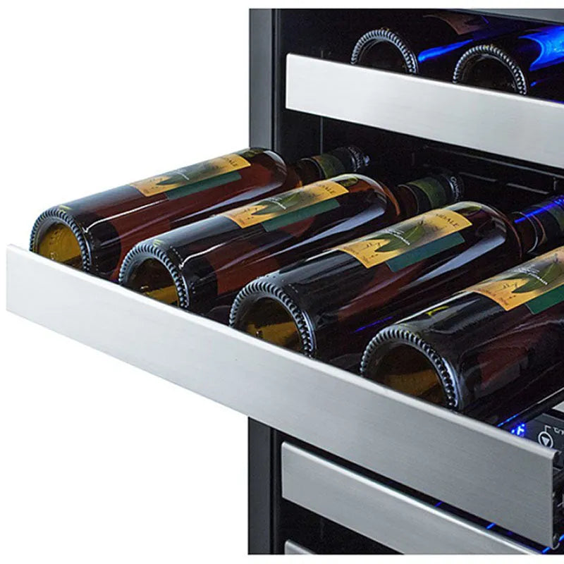 Summit 24" Wide Dual Zone Wine Cooler-Wine Refrigeration-ALWC532-2