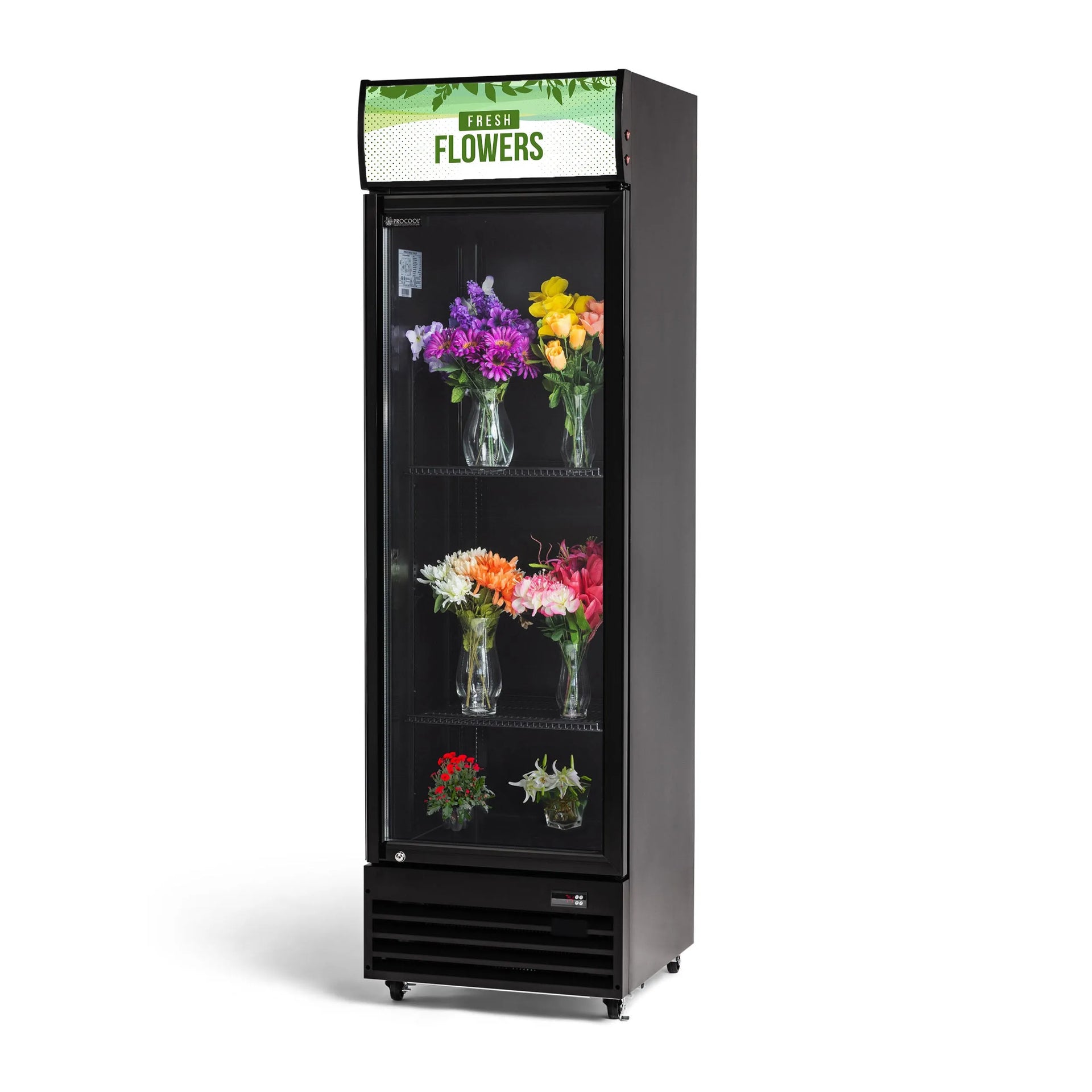 Black Floral Display Cooler: Procool Refrigeration Merchandiser