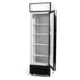 Procool Single Door Custom White Floral Cooler - 12.7 cu. ft.