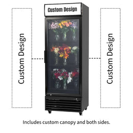 Procool Custom Black Flower Cooler - 19.4 cu. ft.
