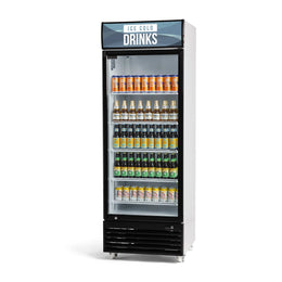 Procool Single Door White Beverage Cooler - 19.4 Cu. Ft.