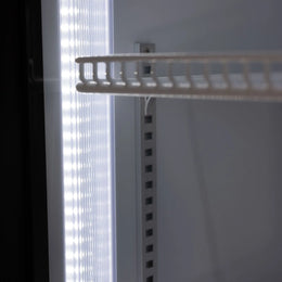 Procool High Efficiency Triple Sliding Door White Display Cooler - 21 cu. ft.