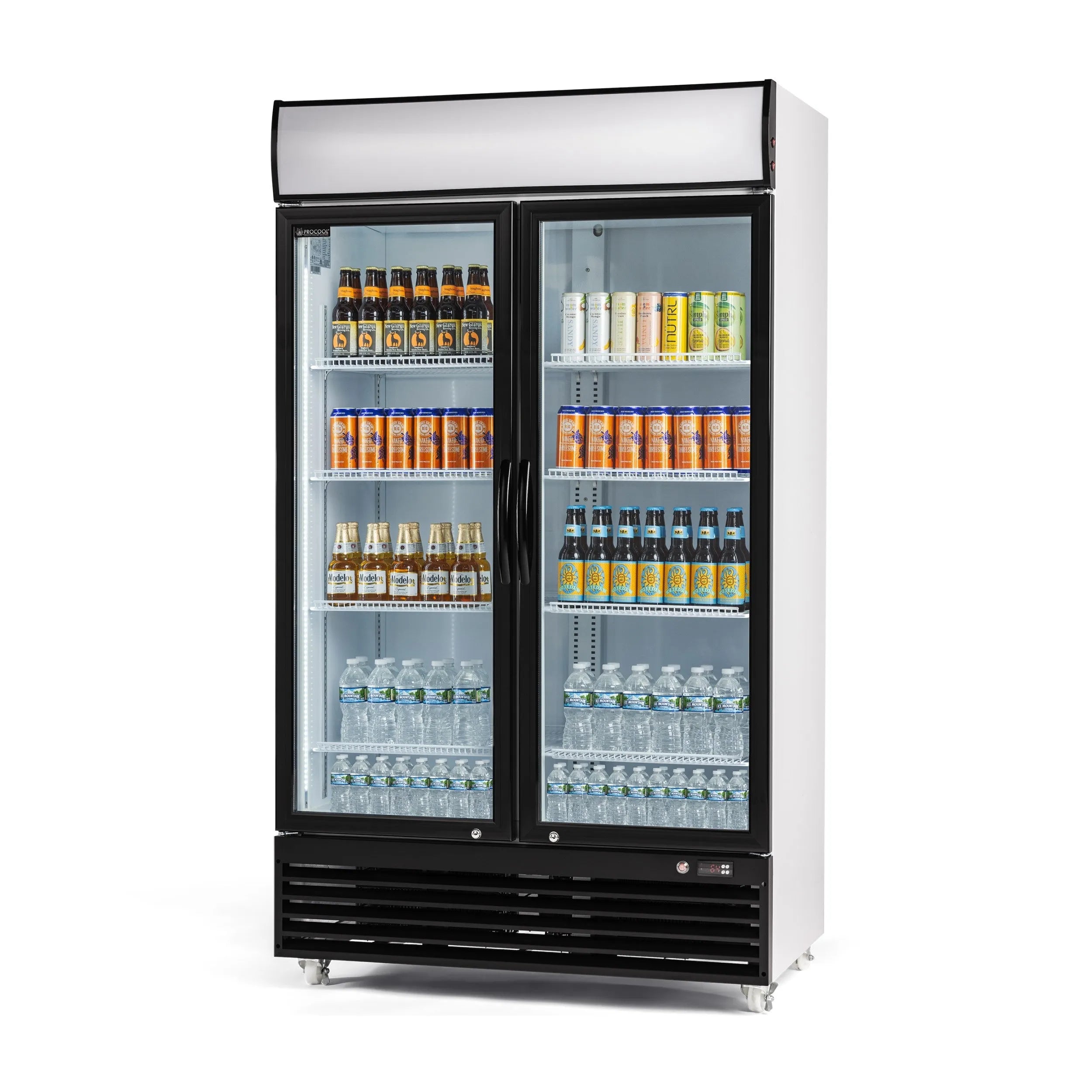 Procool 2-Door Upright Display Cooler-Retail Display Coolers-CSD-1000-1-1