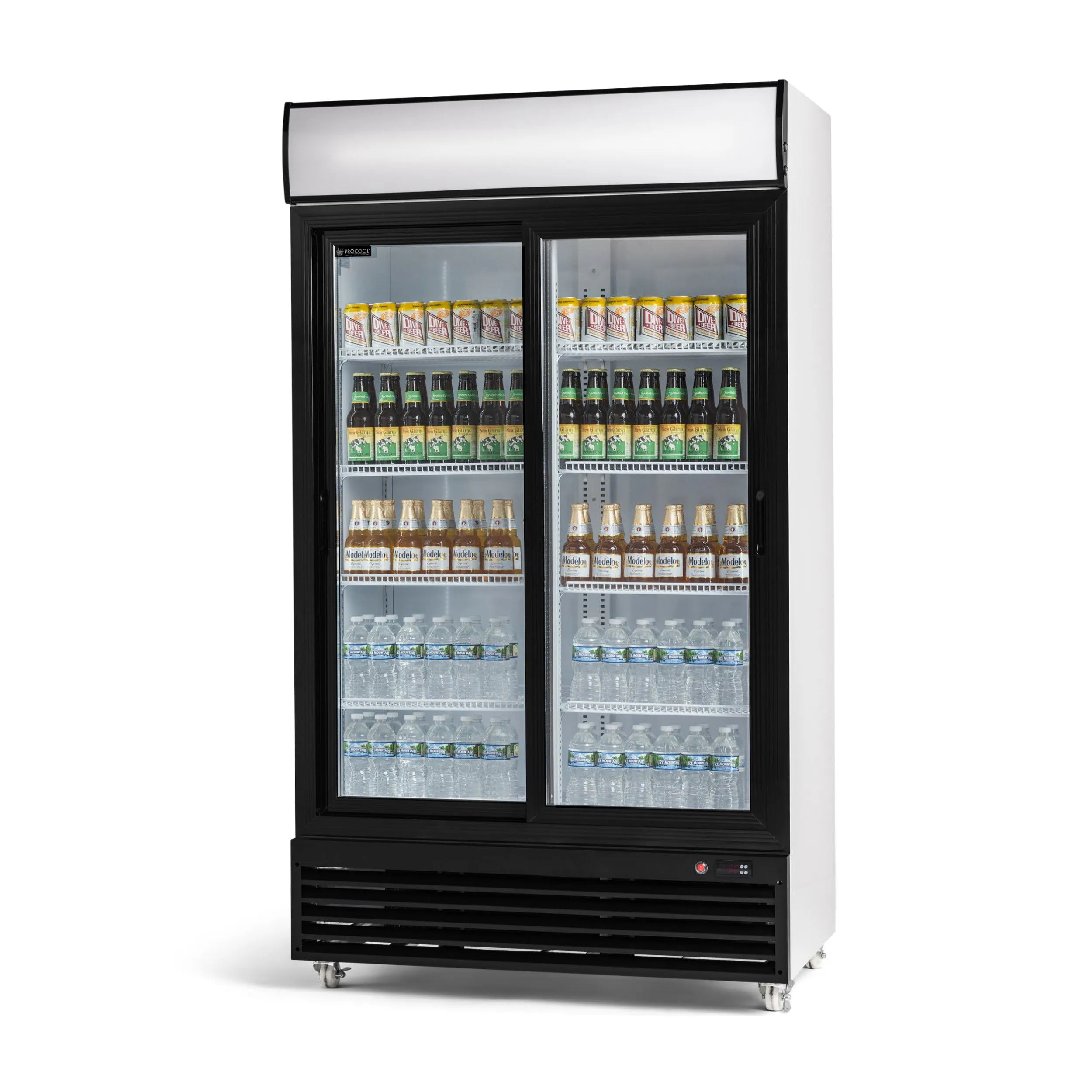 Procool 2 Door Sliding Display Cooler-Retail Display Coolers-CSD-1000S-1-1