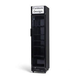 Procool Narrow Upright Black Beverage Fridge - 9.4 cu. ft.