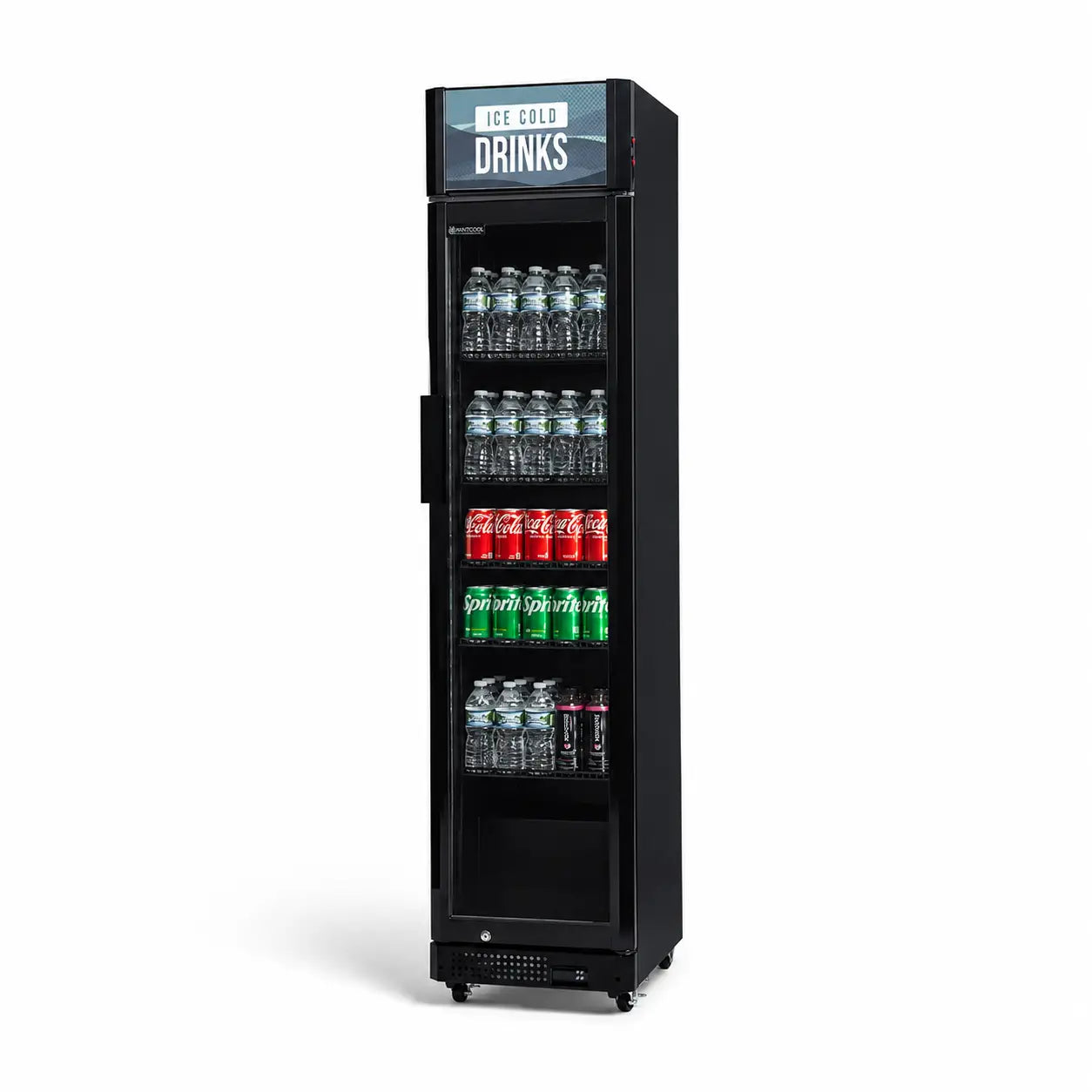 Procool Narrow Upright Black Beverage Fridge - 9.4 cu. ft.
