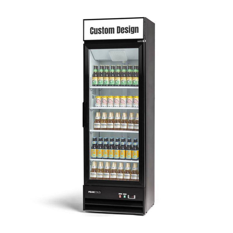 PeakCold Upright Display Cooler - 14 CU Ft.