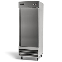 PeakCold Single Door Stainless Steel Commercial Freezer - 23 cu. ft.