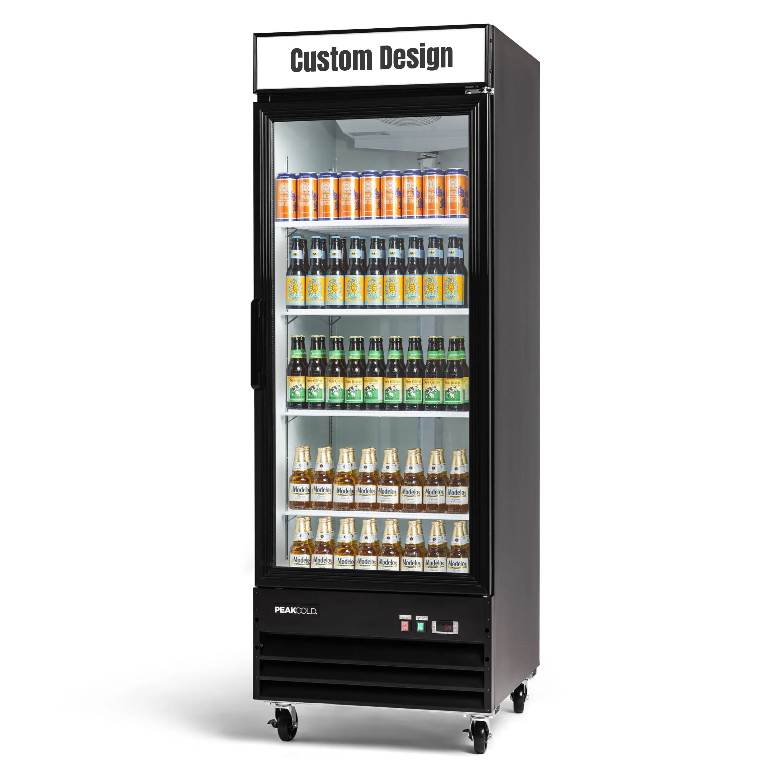 PeakCold Upright Display Cooler - 23 CU Ft.-Retail Display Coolers-IM23MR-7