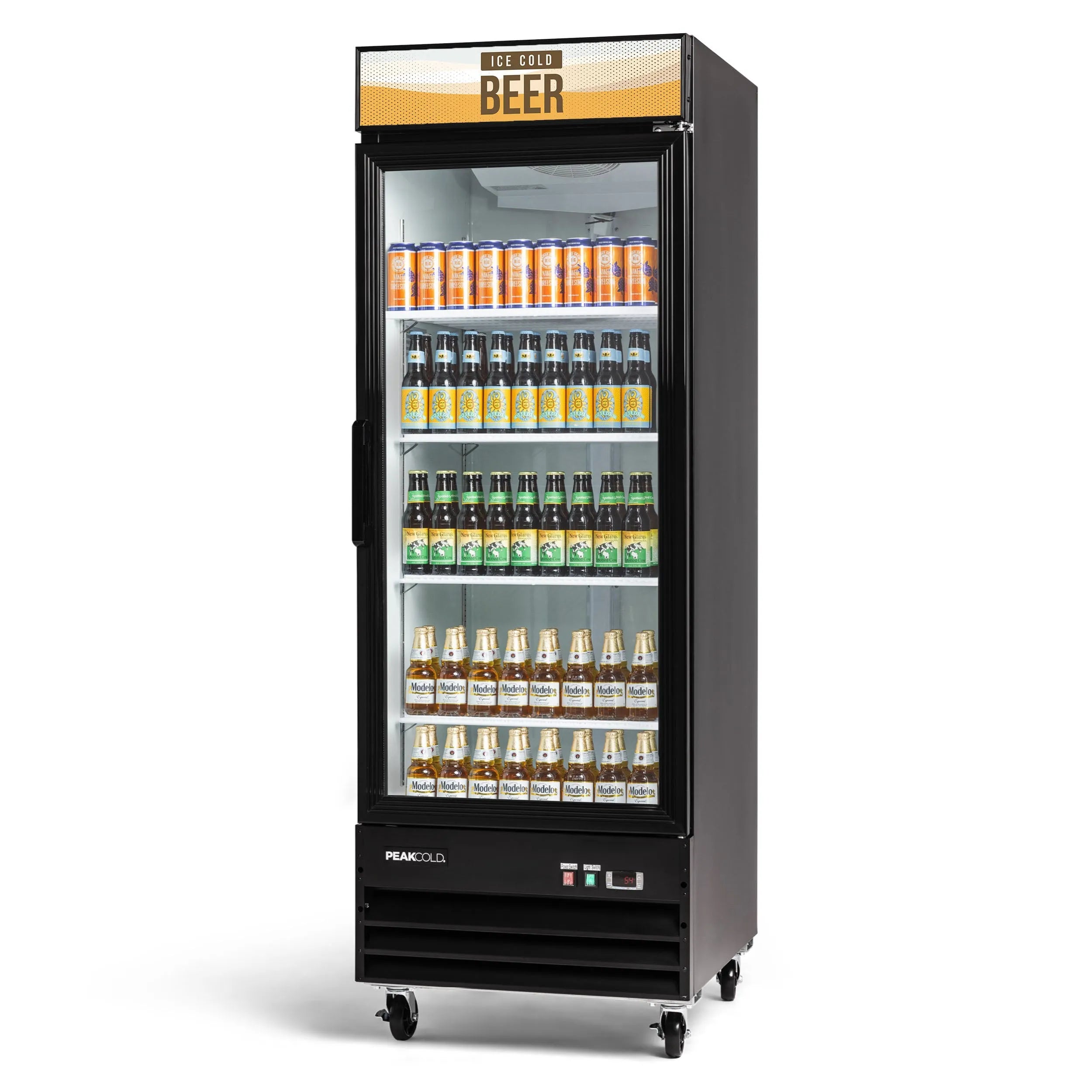 PeakCold Upright Display Cooler - 23 CU Ft.-Retail Display Coolers-IM23MR-6