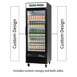 PeakCold Upright Display Cooler - 23 CU Ft.