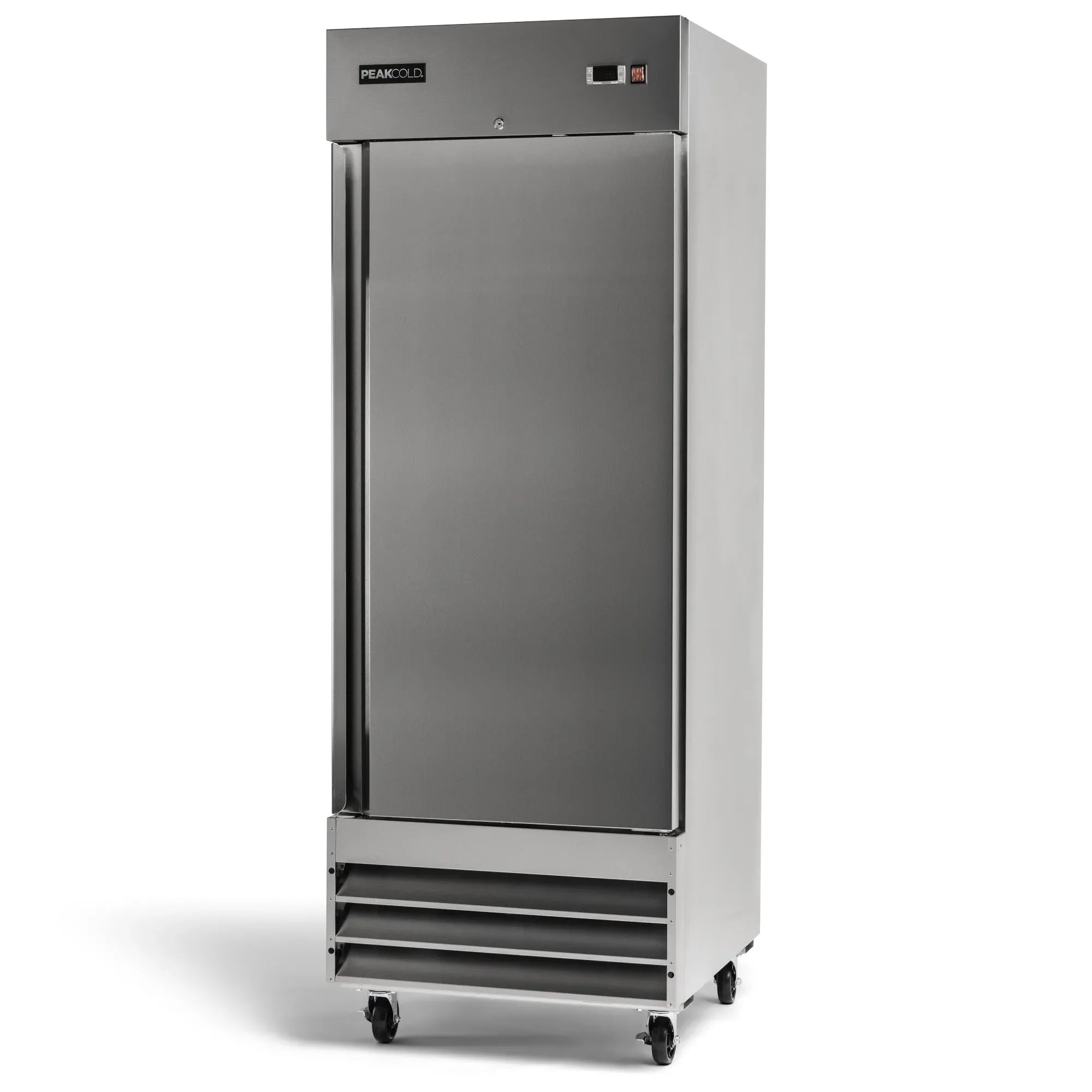 PeakCold Solid Door Upright Commercial Refrigerator