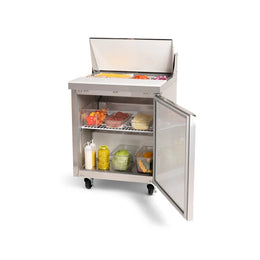 PeakCold Small Refrigerated Prep Table - 27"