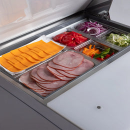 PeakCold Small Refrigerated Prep Table - 27"