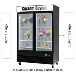 PeakCold Customized 2-Door Flower Cooler - 45 cu. ft.