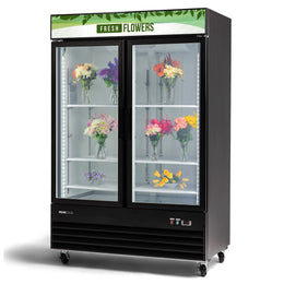 PeakCold 2 Door Flower Display Cooler - 45 cu. ft.
