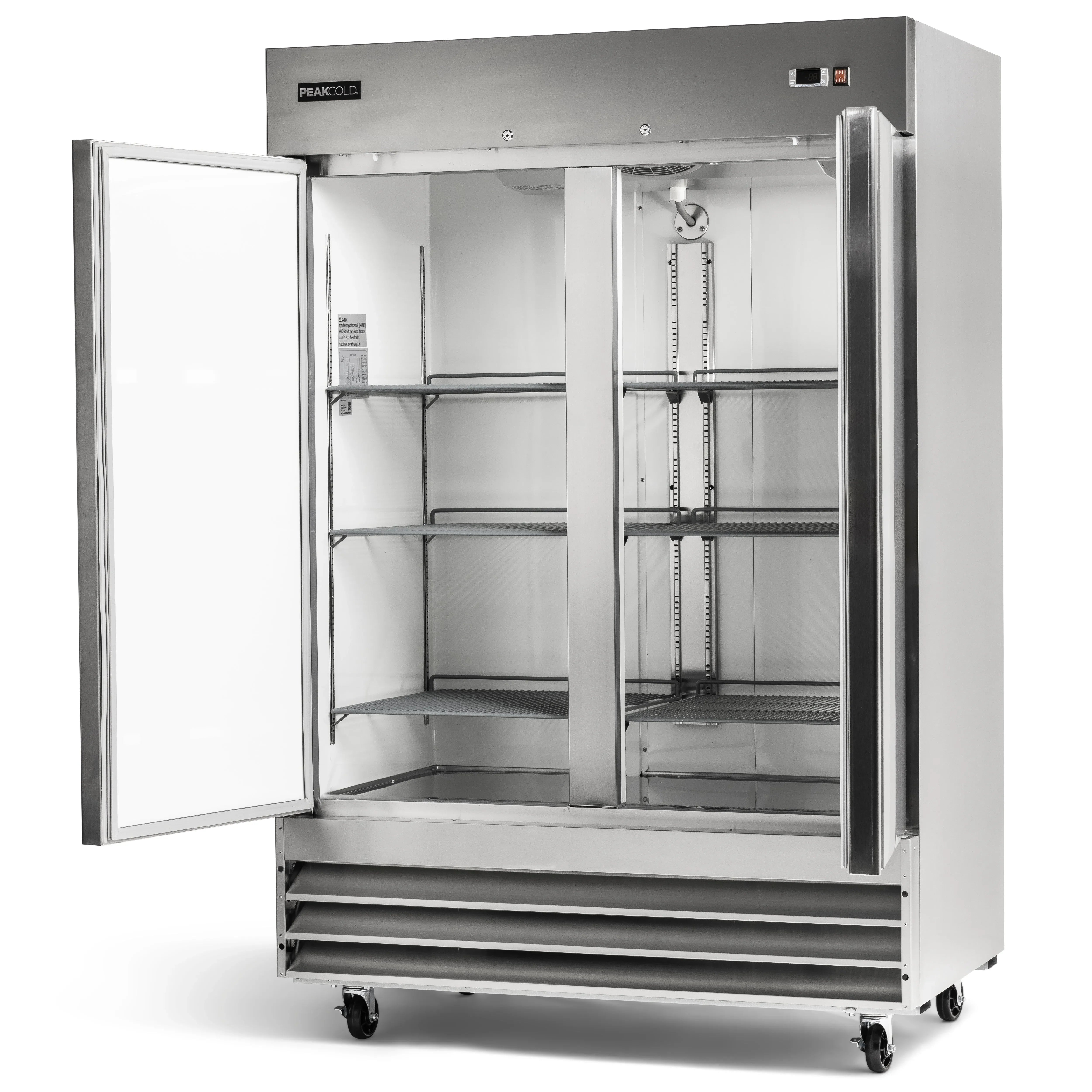PeakCold Solid Door Upright Commercial Refrigerator