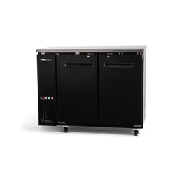 PeakCold 2 Solid Door Back Bar Cooler - 48"