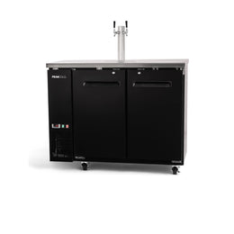 PeakCold 2-Door 2 Tap Beer Dispenser - Kegerator - 48"
